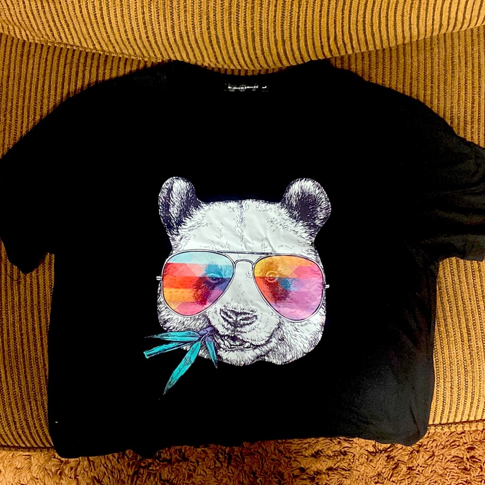 Black Panda Graphic T-Shirt
